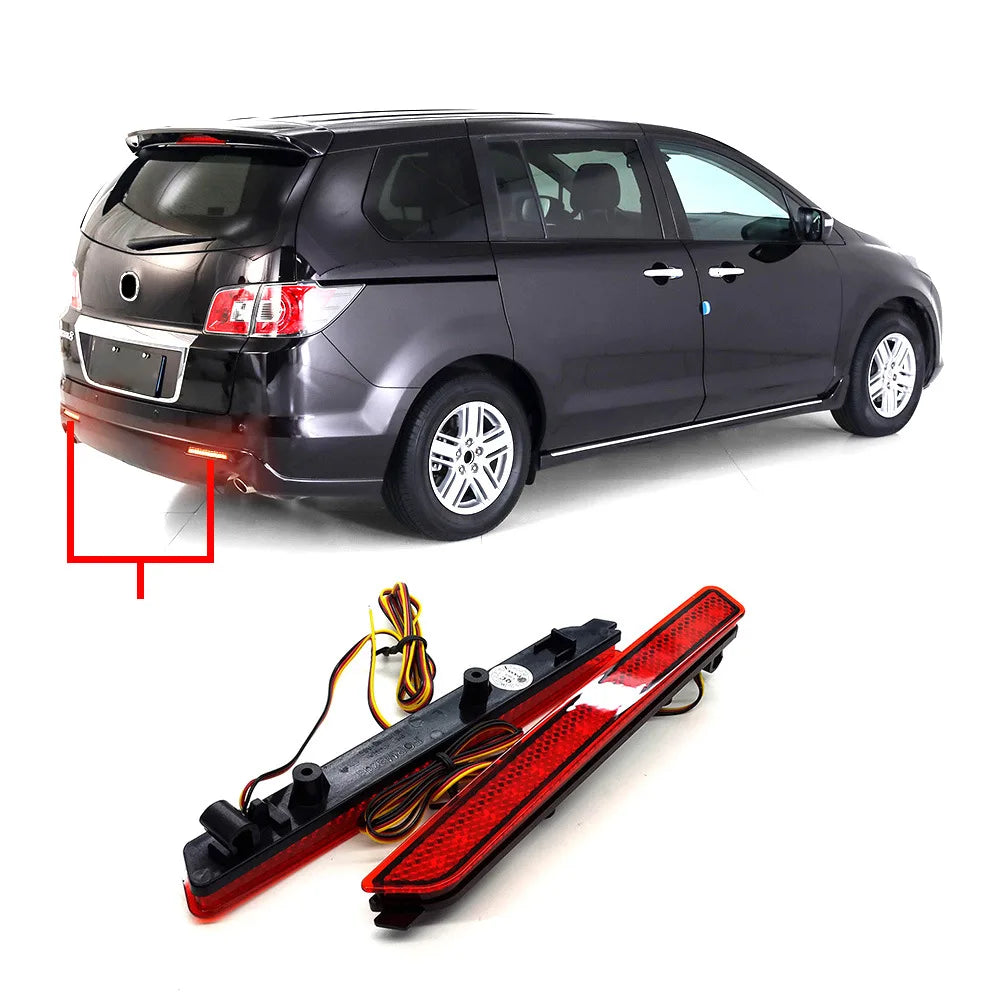 For Mazda 2/3/6/8 Atenza 2Pcs Car Led Rear Bumper Light Reflector Driving Brake Light DRL12V Daylight Rear Bumper Fog Lamp — view 1