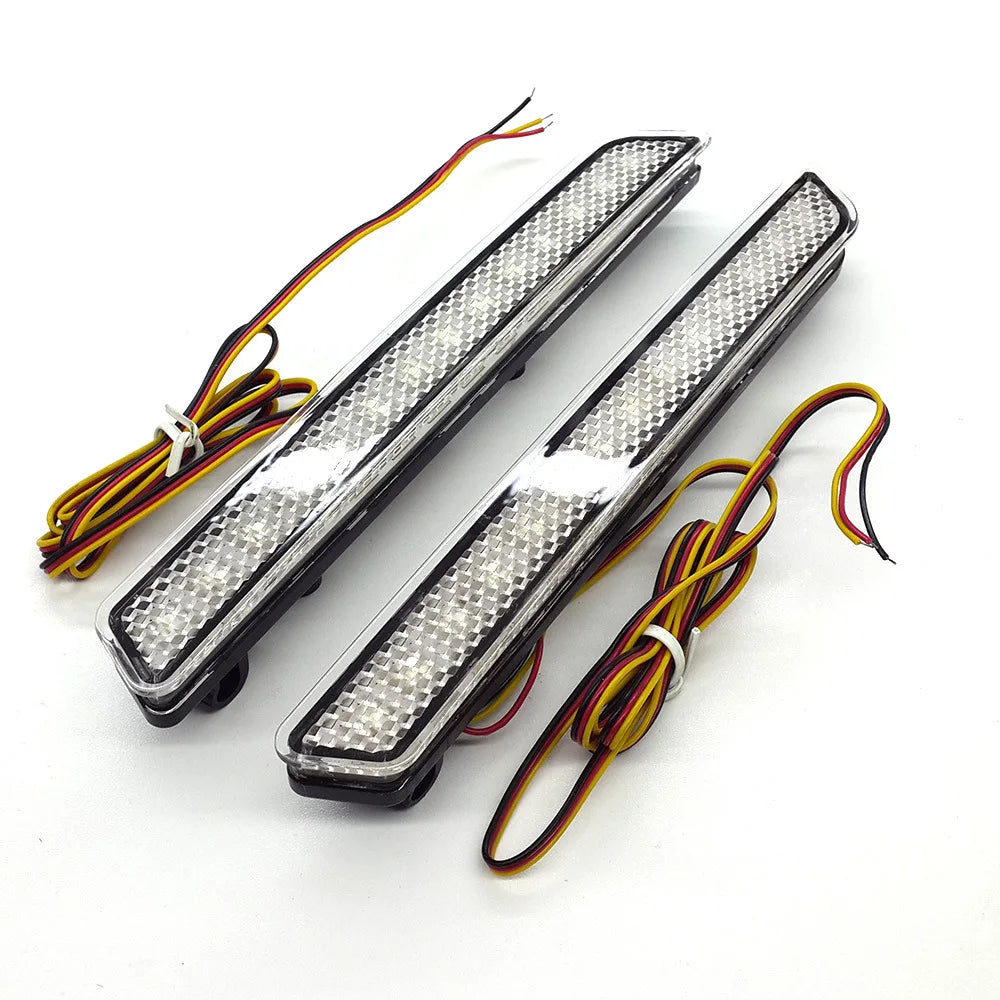 For Mazda 2/3/6/8 Atenza 2Pcs Car Led Rear Bumper Light Reflector Driving Brake Light DRL12V Daylight Rear Bumper Fog Lamp — view 5