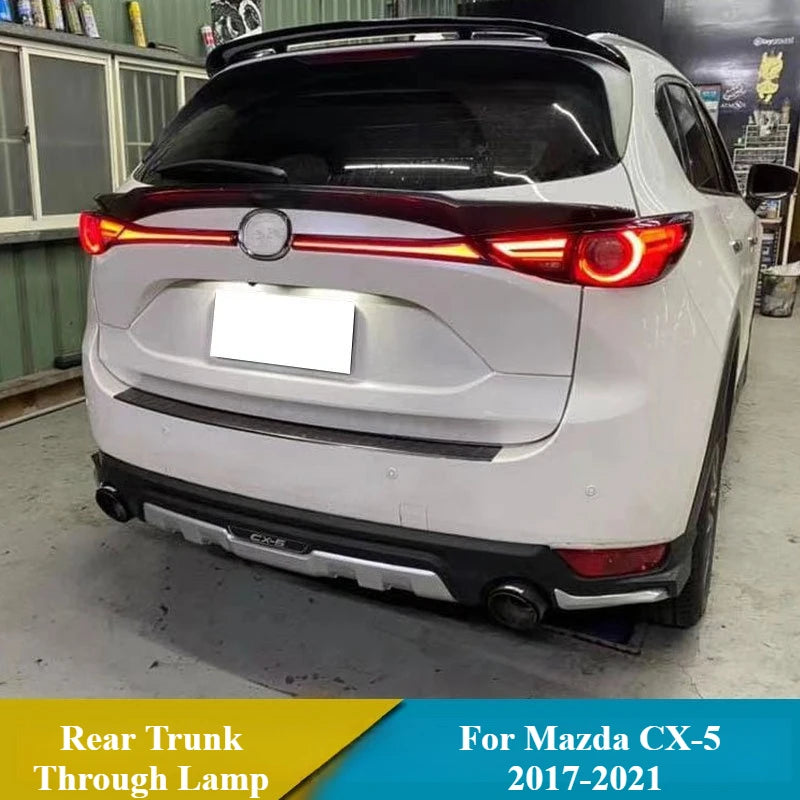 For Mazda CX-5 2017-2019 2020 2021 LED Daytime Running Lights Brake Light Dynamic Turn Signals Reflector Rear Trunk Through Lamp — view 2