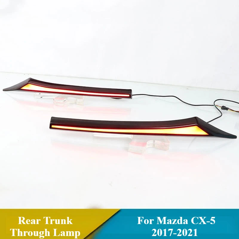For Mazda CX-5 2017-2019 2020 2021 LED Daytime Running Lights Brake Light Dynamic Turn Signals Reflector Rear Trunk Through Lamp — view 5