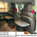 For Mercedes‑Benz GLE GLS 2019-2025 Car Seat Back Small Table Board W/ Ambient Lamp Wireless Charger Foldable Laptop Table Plate — view 1