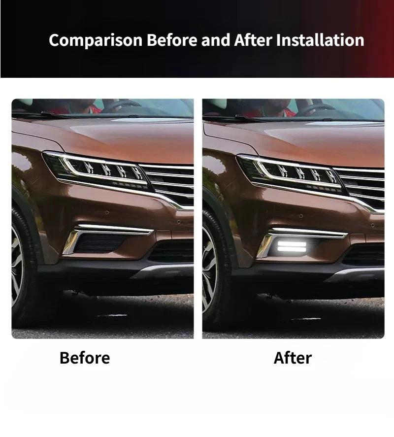 For MG RX5 / Roewe RX5 2016 2017 2018 Car Led Daytime Running Light Modified DRL Flowing Turn Signal 12V Daylights Accessories — view 4