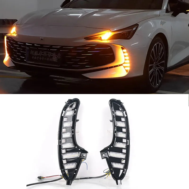 For MG7 2023 2024 Daytime Running Lights Modification Daytime Driving Lights Flowing Driving Decorative Lights — view 1