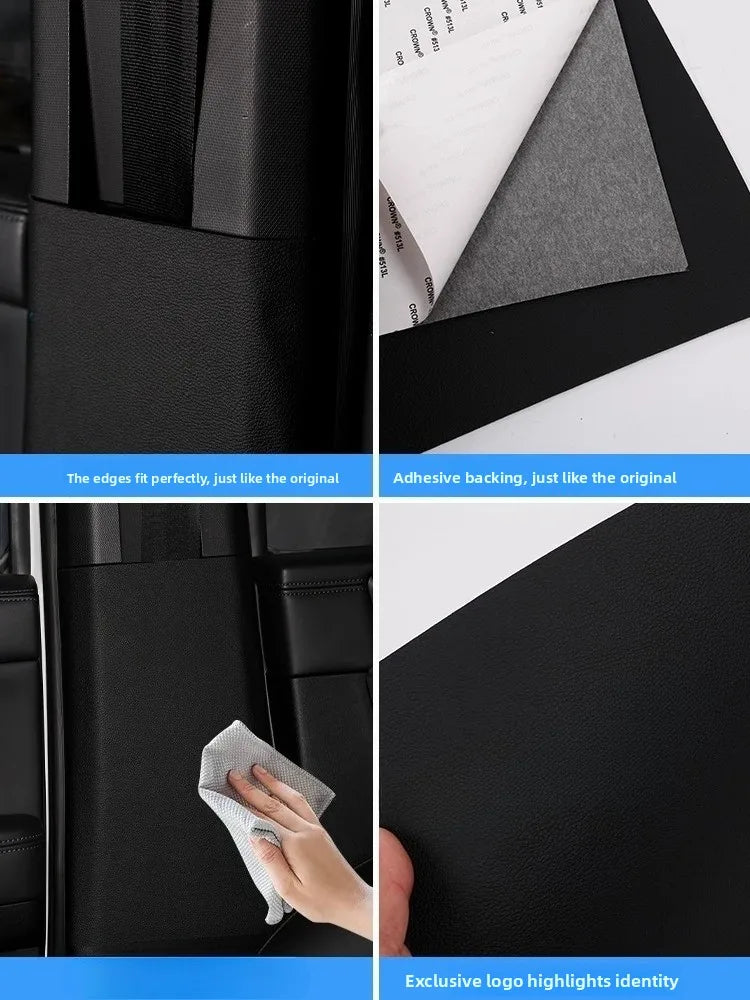 For New BJ BAIC 212 T01 2025 2026 Car B-pillar Safety Belt Anti-collision Sticker Scratch Resistant Leather Protective Pad — view 5