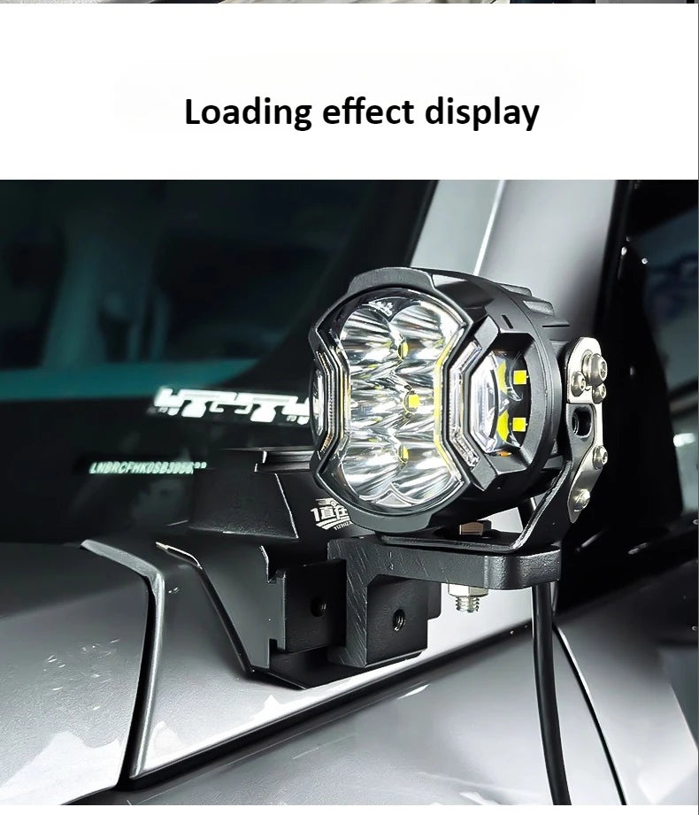 For NEW BJ40E Car A Pillar Led Spotlight Bracket Front Engine Hood Quick Release Dual Guide Rail Expansion Stand Lamp Holder — view 6
