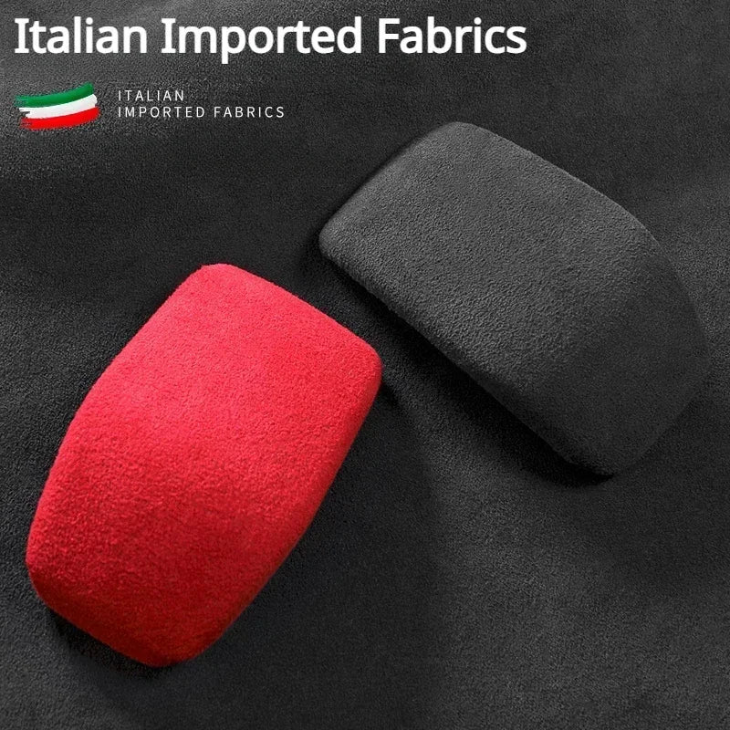 For New Toyota RAV4 Wilander Alcantara Suede Car Gear Shift Knob Cover Interior Trim Shift Collars Handle Protector Accessories — view 2