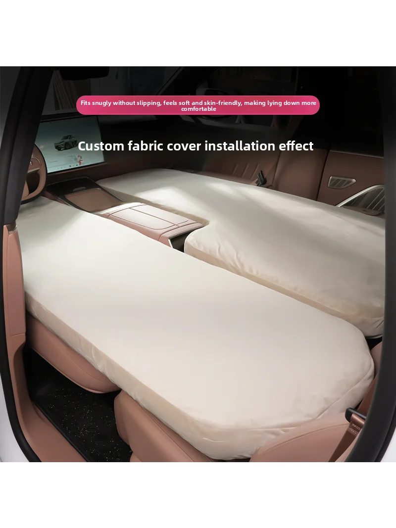 For NIO ONVO L90 2026 Car Air Mattress Brushed Inflatable Mattress Travel Camping Front and Rear Row Sleeping Pad Length 184cm — view 2