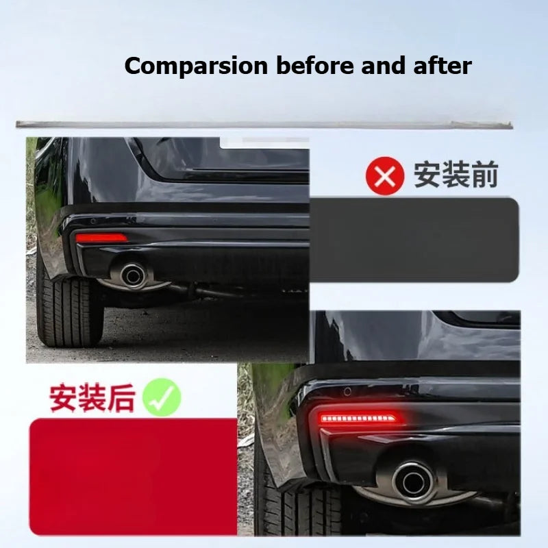 For Nissan Sylphy 2021-2026 Car Led Rear Bumper Light Reflector Dynamic Turn Signal Red Lights Driving Brake Light Accessories — view 3