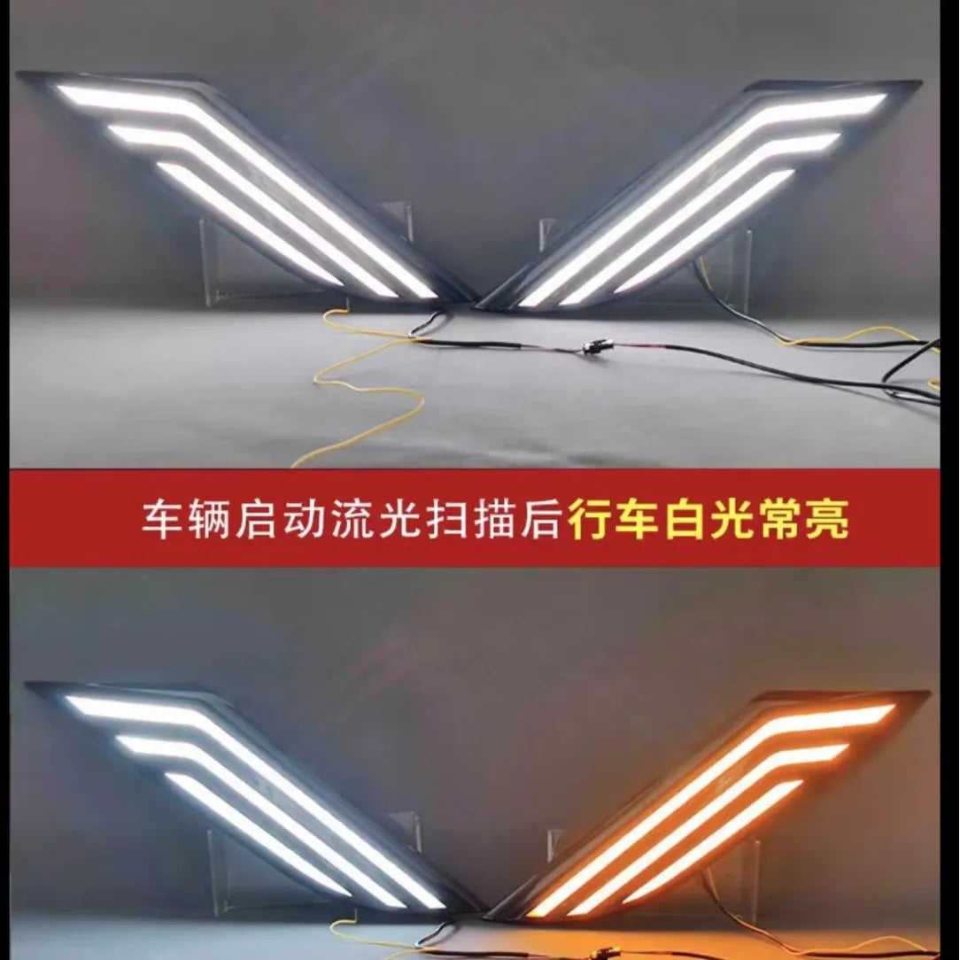 For Nissan Teana Altima‌ 2025 2026 Car Daytime Running Lights DRL Front Middle Grille Lights Modified LED Dynamic Turn Signal — view 4