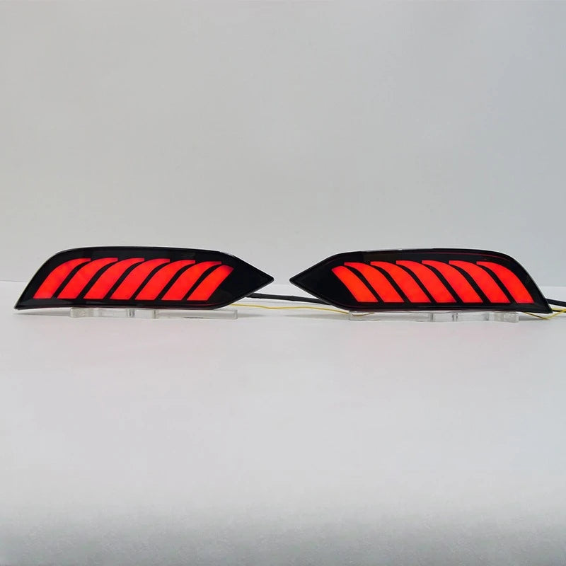 For Proton Saga 2019-2026 LED Rear Bumper Light Reflector Modified Driving Brake Dynamic Turn Signal Lamp Original Factory Style — view 2