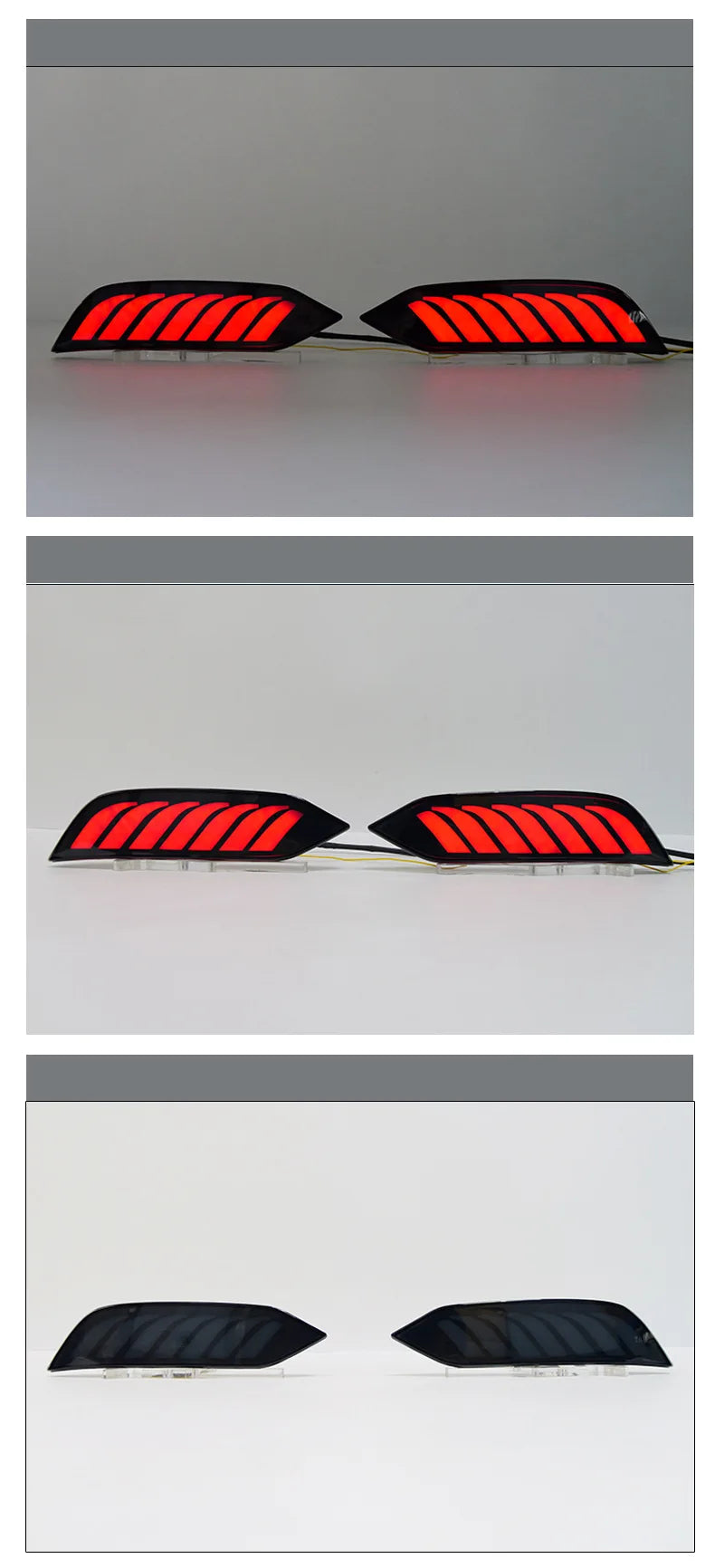 For Proton Saga 2019-2026 LED Rear Bumper Light Reflector Modified Driving Brake Dynamic Turn Signal Lamp Original Factory Style — view 6