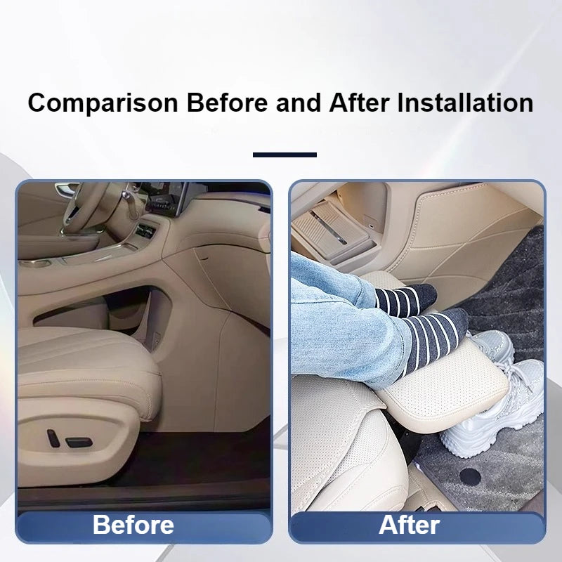 For SAIC H5 2025 Co-pilot Electric Leg Support 90 Degree Adjustable Queen Passenger Seat Leg Rest Leather Pad Upgrade Accessory — view 2