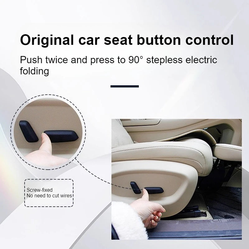 For SAIC H5 2025 Co-pilot Electric Leg Support 90 Degree Adjustable Queen Passenger Seat Leg Rest Leather Pad Upgrade Accessory — view 6
