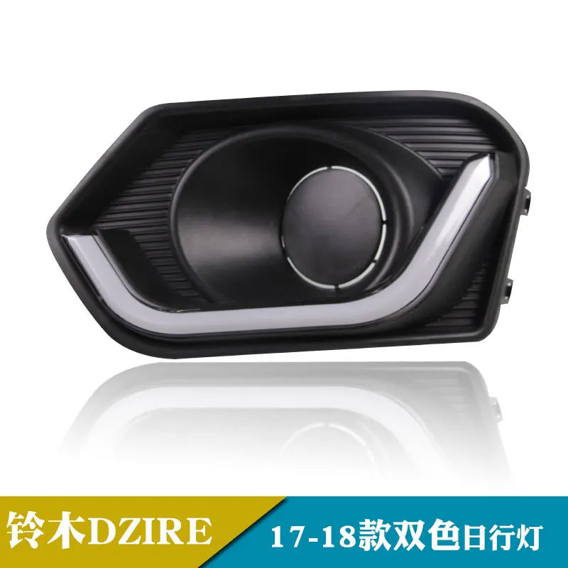 For Suzuki DZIRE 2017 2018 Car Led Daytime Running Light DRL Yellow Turn Signal Front Fog Light Modification 12V Daylights — view 5