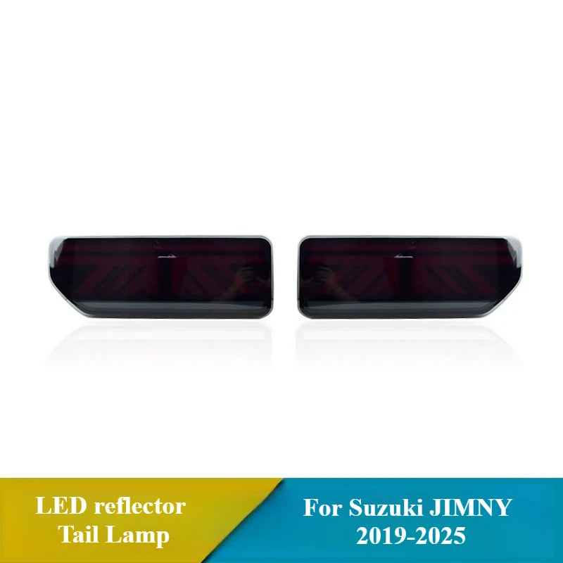 For Suzuki Jimny 2019-2024 2025 2pc Car Led Taillight Assembly DRL Driving Brake Reversing Light w/ Yellow Turn Signal Tail Lamp — view 5