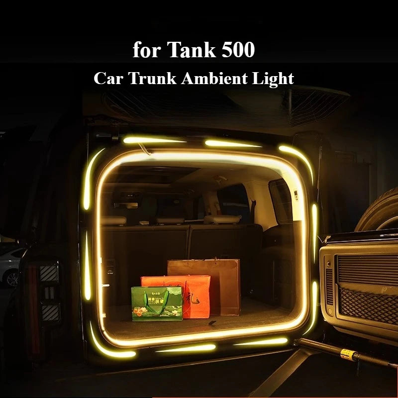 For Tank 500 Car Trunk Ambient Light Automatic Sensing Trunk Lighting Upgrade Dynamic Light Strips Outdoor Camping Lighting — view 1
