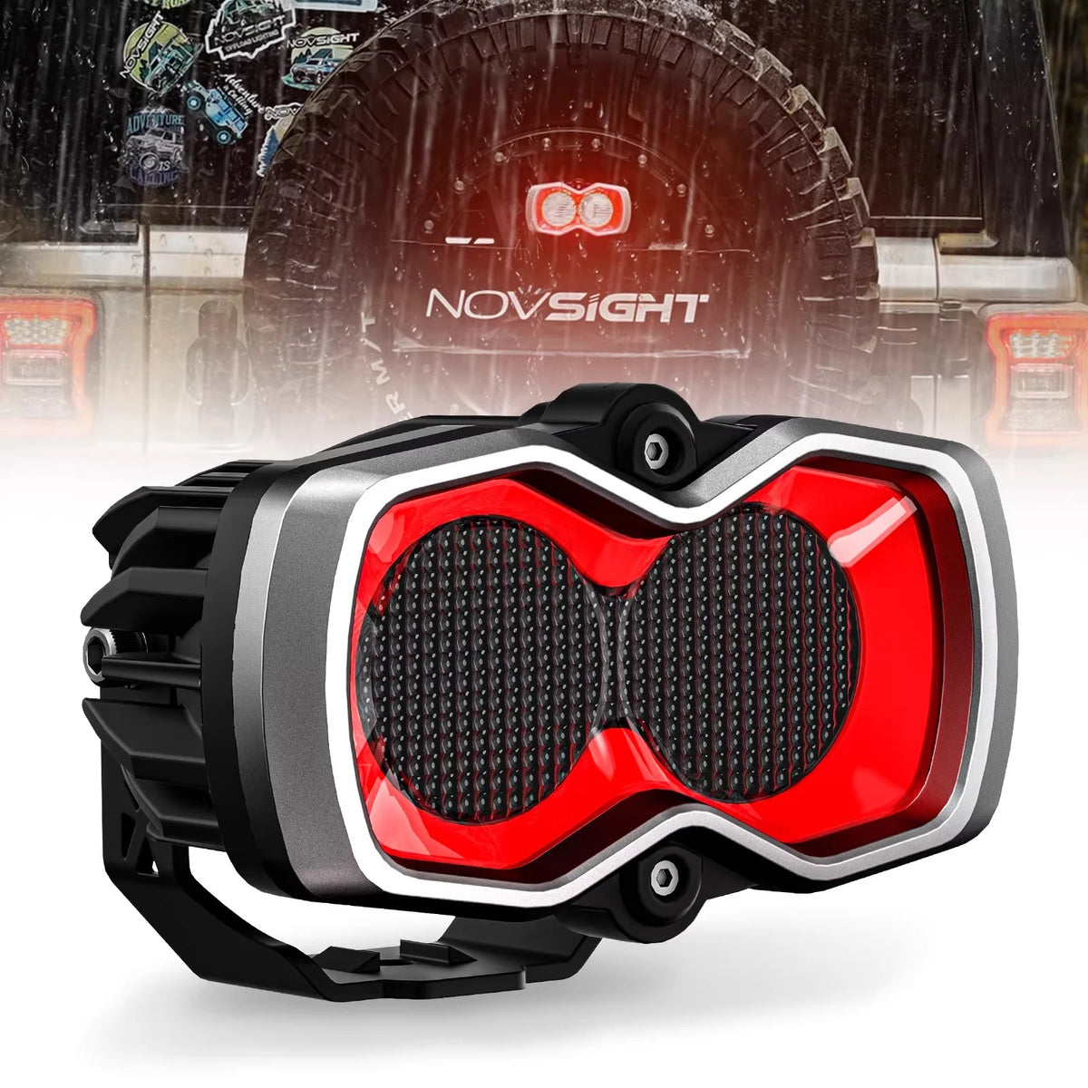 For Tank Halo Series SE Edition 4.5Inch Daytime Driving / Reversing / Braking Integrated Light for Jeep Wrangler for Ford Bronco — view 1
