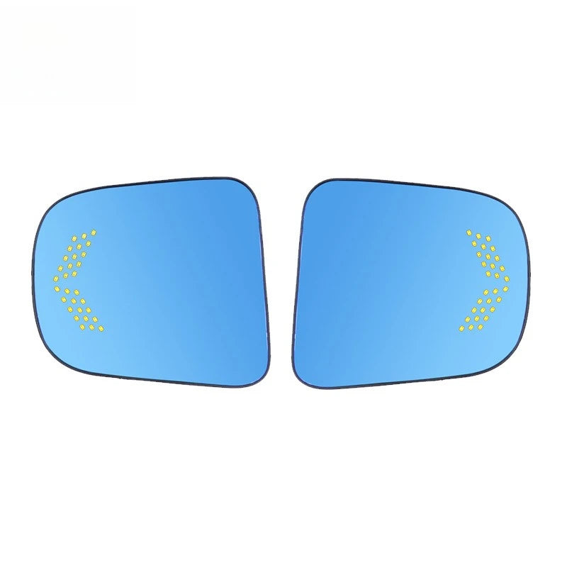 for TANTO LA650 2Pcs Car Rearview Mirror Heating Wide Angle Dynamic Turn Signal Anti-glare HD Blue Mirror Reversing Mirrors — view 5