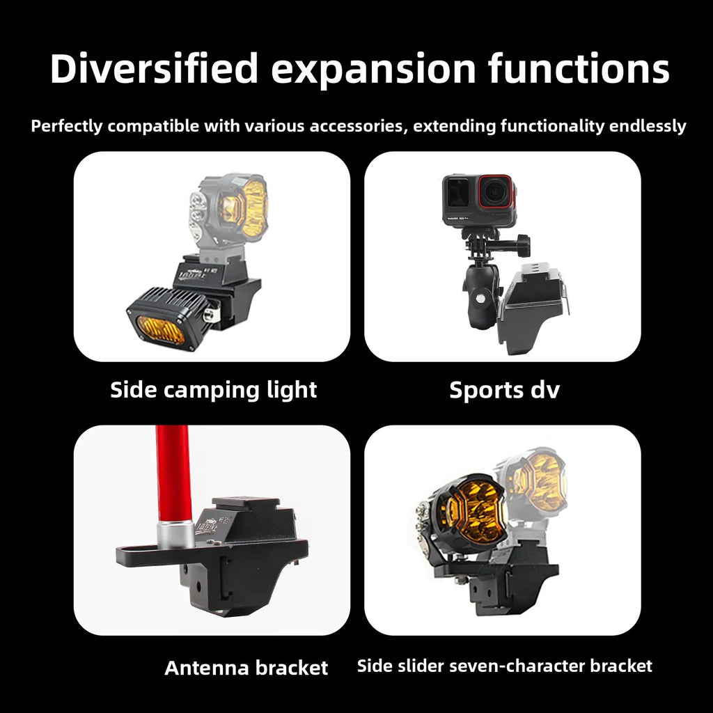 For Tesla Model Y Car A-Pillar Dual Light Quick-Release Bracket Modified Front Hood LED Spotlight Expansion Bracket Accessories — view 3