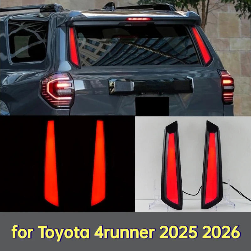 for Toyota 4runner 2025 2026 Car Rear Pillar Lamp LED Column Light Driving Brake Light DRL Braking Turn Signal Lamp 12V Daylight — view 1