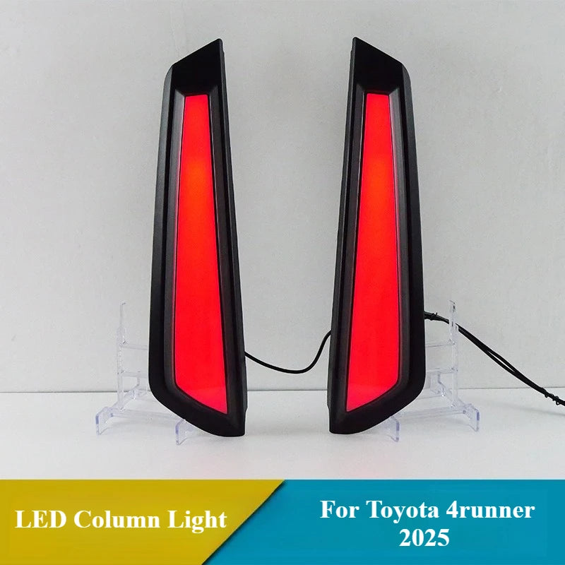 for Toyota 4runner 2025 2026 Car Rear Pillar Lamp LED Column Light Driving Brake Light DRL Braking Turn Signal Lamp 12V Daylight — view 2