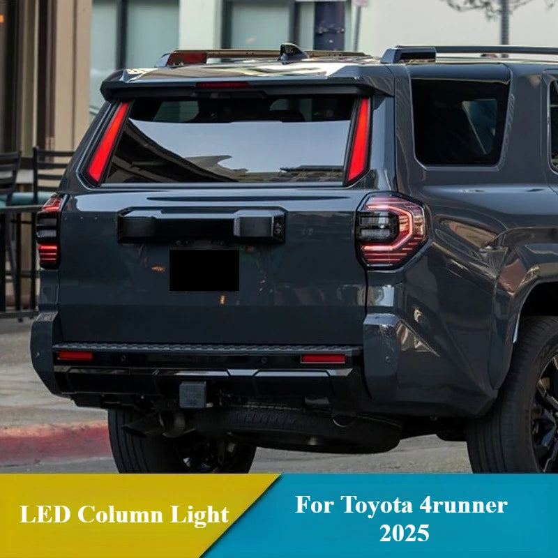 for Toyota 4runner 2025 2026 Car Rear Pillar Lamp LED Column Light Driving Brake Light DRL Braking Turn Signal Lamp 12V Daylight — view 3