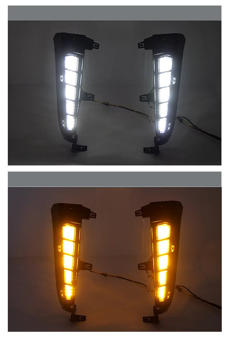 For Toyota 4Runner 2025 2026 Car Wheel Eyebrow Lights LED Daytime Running Lights Yellow Turn Signal Wheel Arch Light Accessories — view 6
