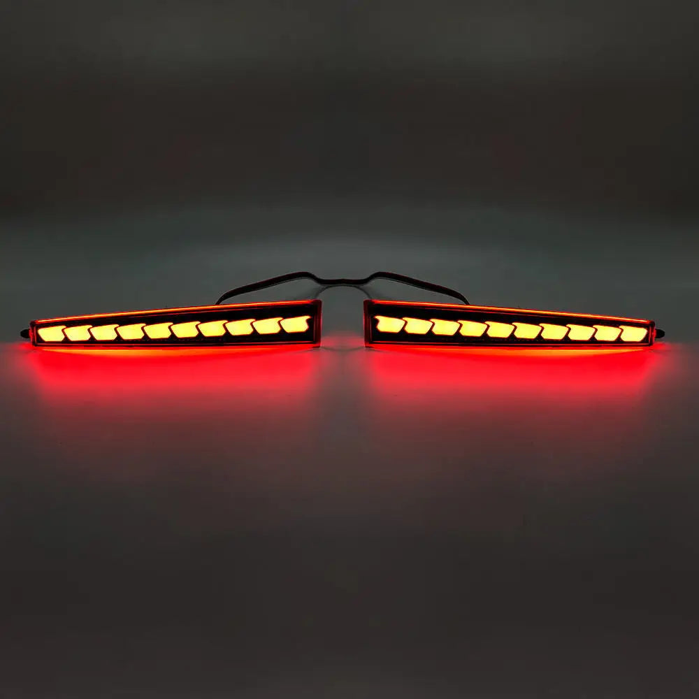 For Toyota BEZZA 2016 2Pcs Car Rear Bumper Light Reflector Driving Brake Lights Dynamic Turn Signal Rear Fog Lamp Accessories — view 4