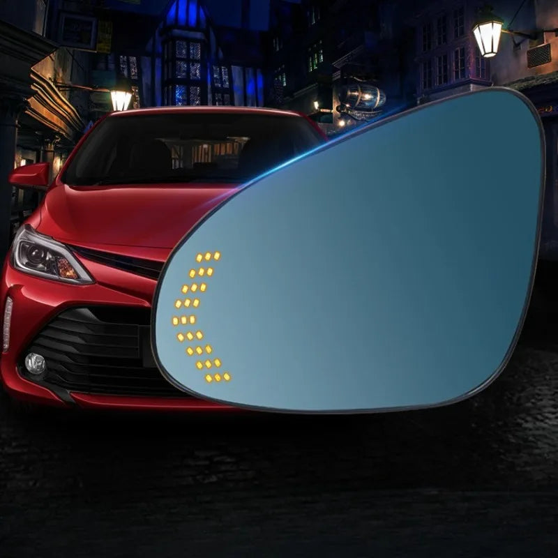 For Toyota Camry 2016 Rearview Mirror Blue Glass Anti-glare Streamer Turn Signal Heating and Defogging Rearview Lens Accessories — view 1