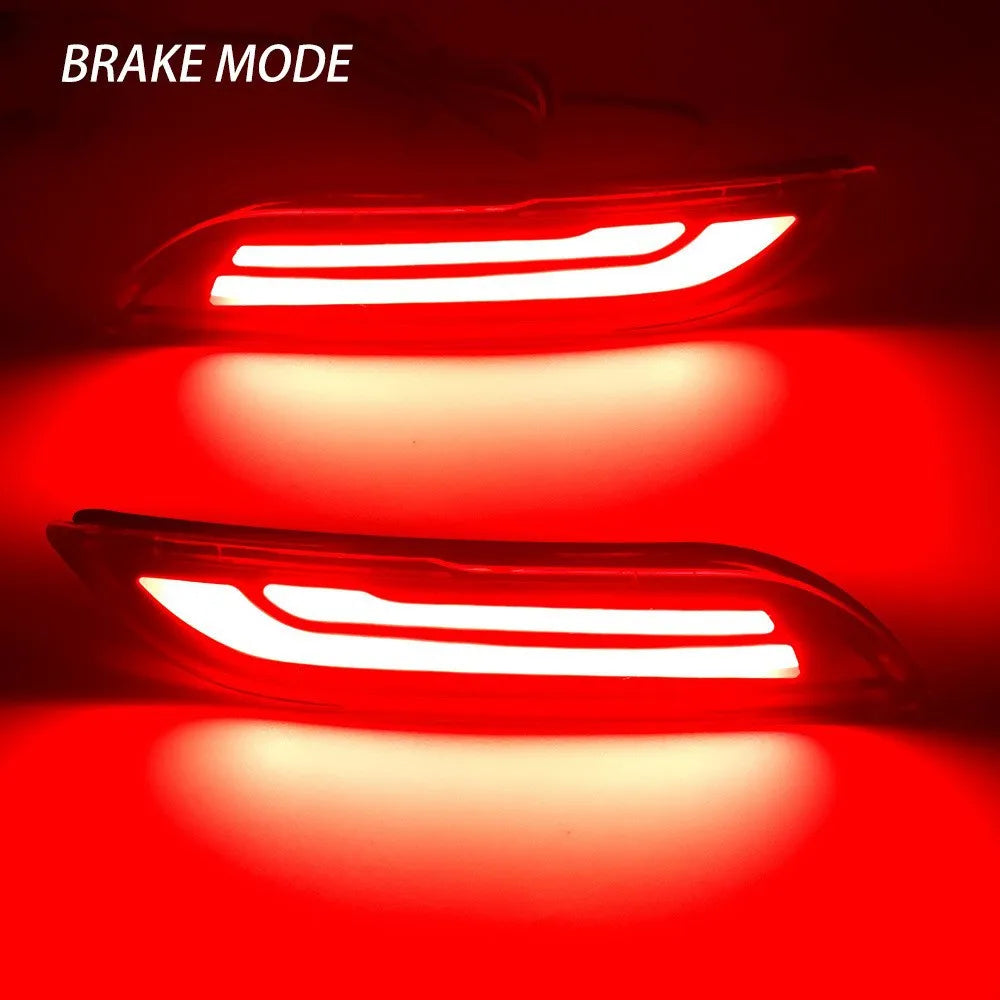 For Toyota Camry 2018-2024 2Pcs Car Led Rear Bumper Light Reflector DRL Dynamic Turn Signal Brake Flashing Lights 12V Daylights — view 5