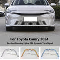 For Toyota Camry 2024 Car Led Daytime Running Lights DRL Dynamic Turn Signals Front Fog Lights Modified Night Blue 12V Daylights — view 1