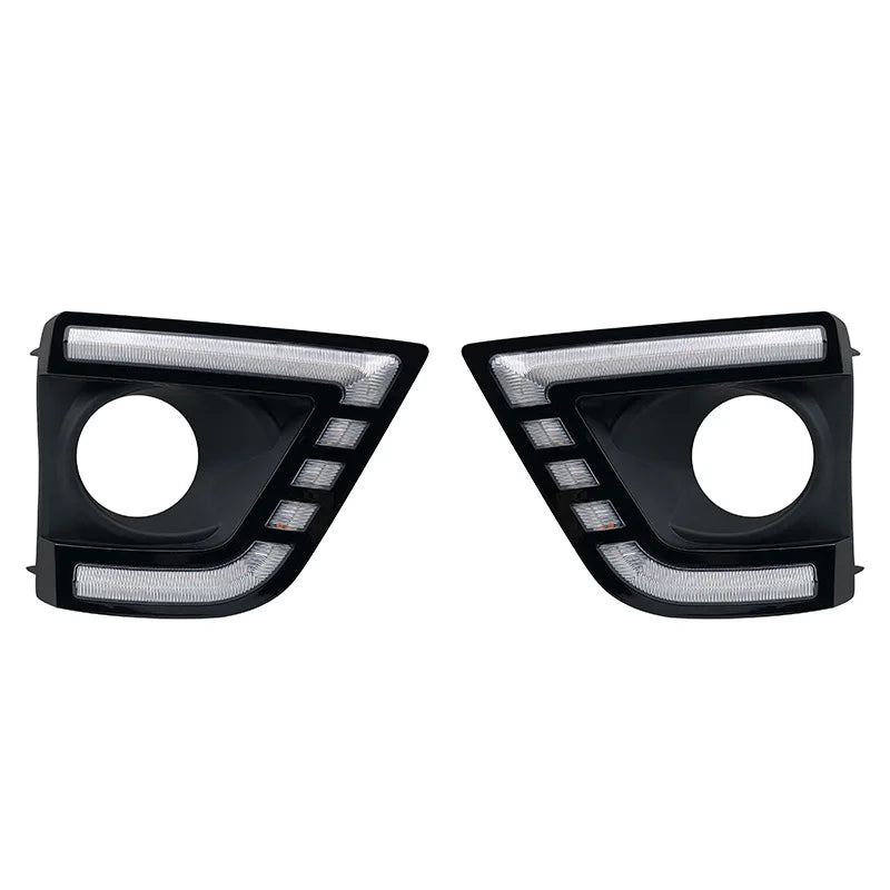 For Toyota Corolla 2014-2017 Car Led Daytime Running Lights Front Bumper Fog Lamp Modified DRL Driving Turn Signal Lamp Daylight — view 3