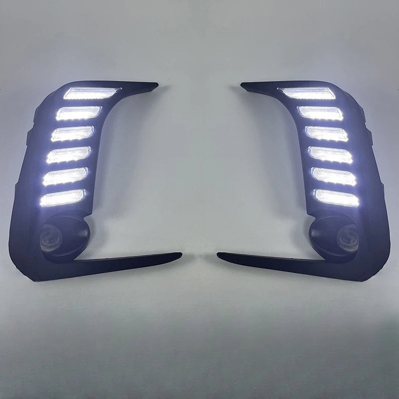 For Toyota Corolla 2019-2023 Thai Version Car Led Daytime Running Light Front Fog Lamp Modified DRL Driving Turn Signal Daylight — view 3