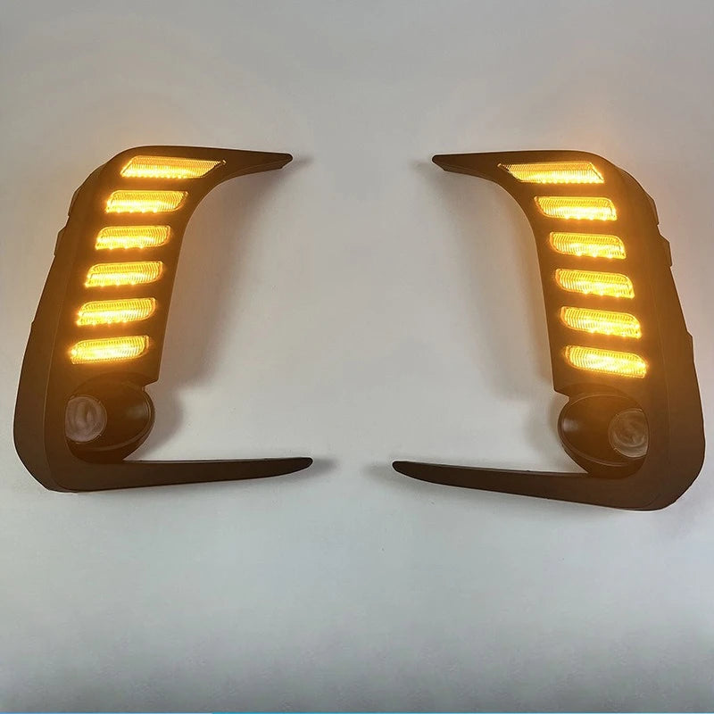 For Toyota Corolla 2019-2023 Thai Version Car Led Daytime Running Light Front Fog Lamp Modified DRL Driving Turn Signal Daylight — view 4