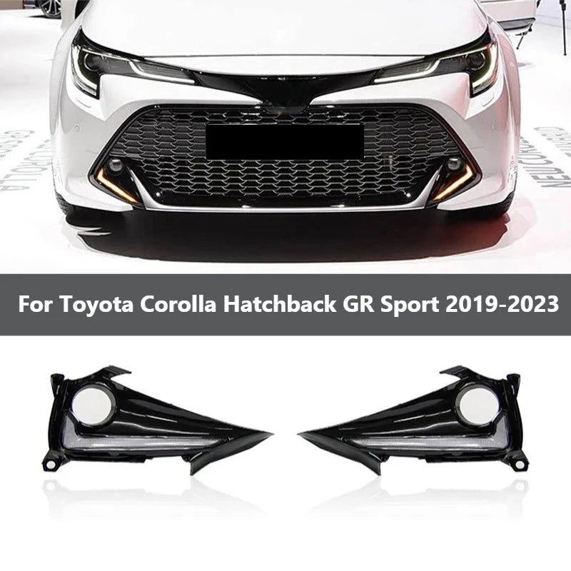 For Toyota Corolla Hatchback GR Sport 2019-2023 Led Daytime Running Light DRL Dynamic Turn Signal Lamp Front Fog Lamp Modified — view 1