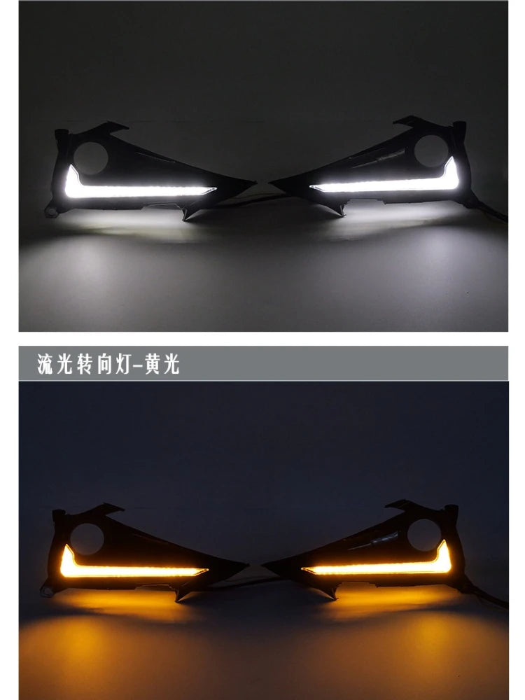 For Toyota Corolla Hatchback GR Sport 2019-2023 Led Daytime Running Light DRL Dynamic Turn Signal Lamp Front Fog Lamp Modified — view 4