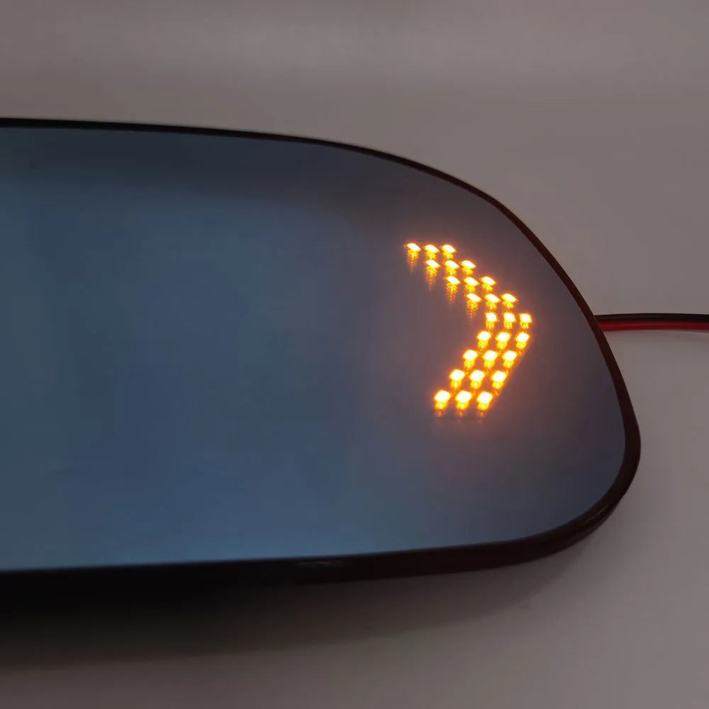 For Toyota FORTUNER INNOVA 2008-2015 Car Rearview Mirror Heating Wide Angle Dynamic Turn Signal Anti-glare Blue Reversing Mirror — view 4