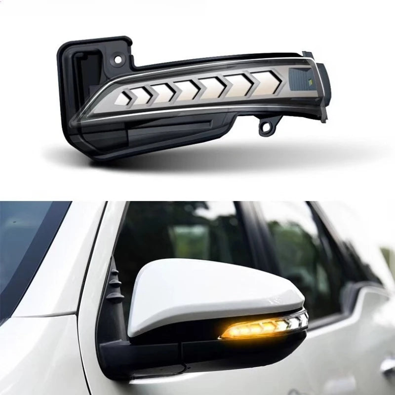 For Toyota Fortuner/Innova/4runner/Vigo/Revo LED Rearview Mirror Cover Lamp Turn Signal Welcome Light Off-road Accessories — view 1