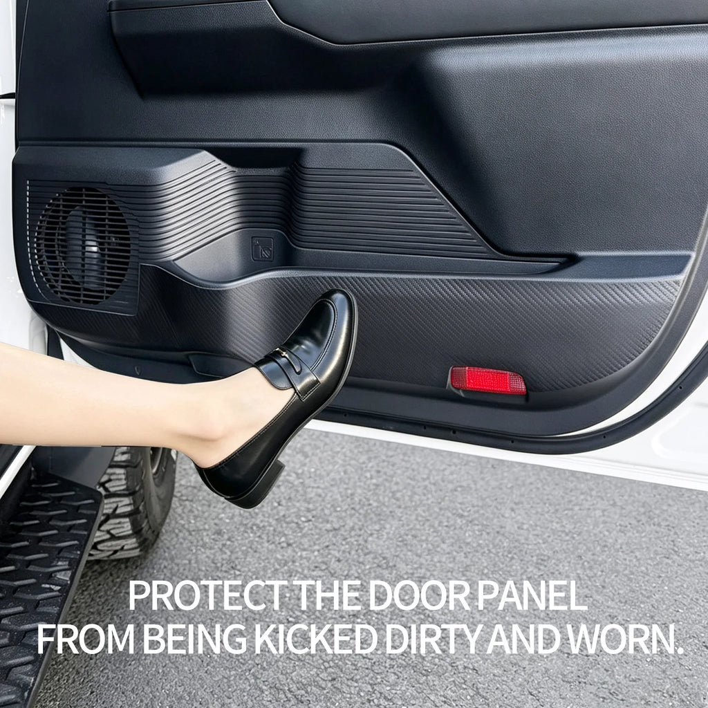 For Toyota Hilux 2026 Car Door Anti-Kick Mat Sticker Leather Car Door Panel Anti-Dirty Protection Pad Car Interior Accessories — view 2