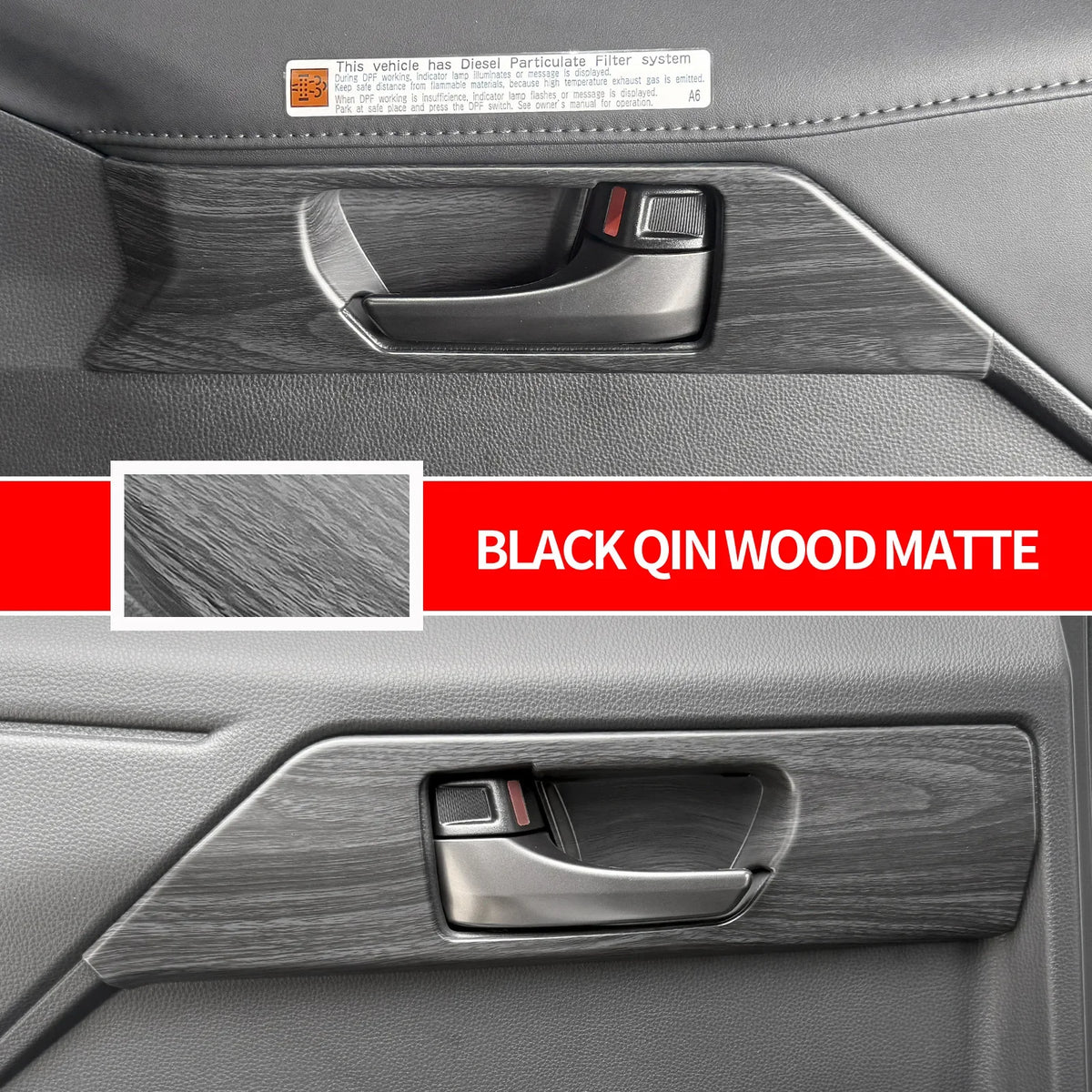 For Toyota Hilux 2026 Car Door Inner Handle Decor Cover Door Pull Handle Decorative Frame Car Styling Modification Accessories — view 1