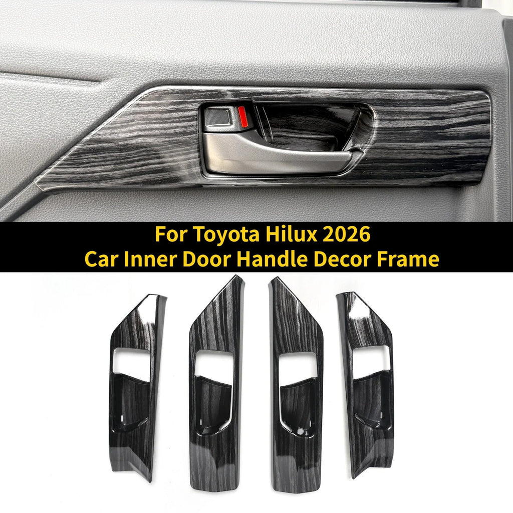 For Toyota Hilux 2026 Car Door Inner Handle Decor Cover Door Pull Handle Decorative Frame Car Styling Modification Accessories — view 3
