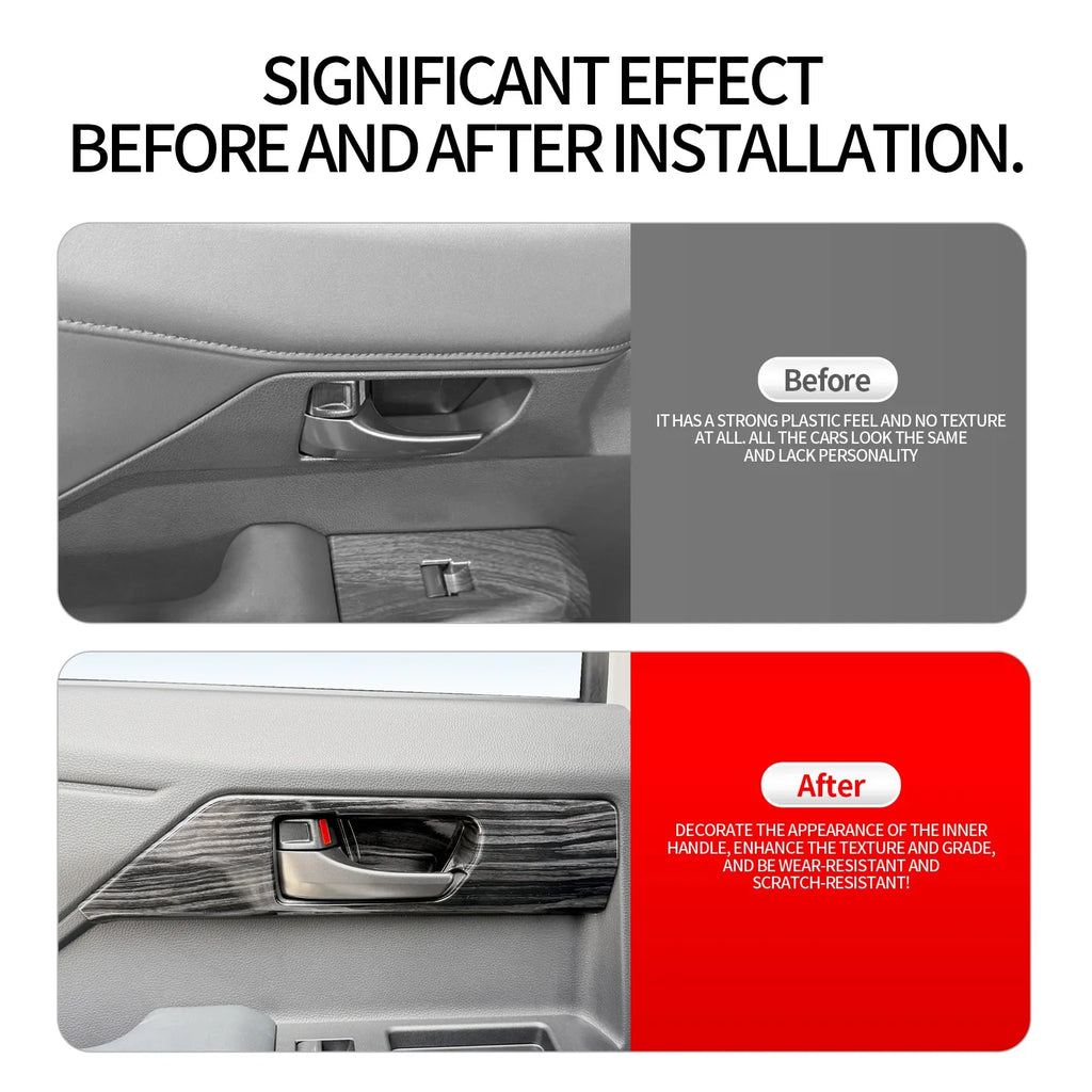 For Toyota Hilux 2026 Car Door Inner Handle Decor Cover Door Pull Handle Decorative Frame Car Styling Modification Accessories — view 4
