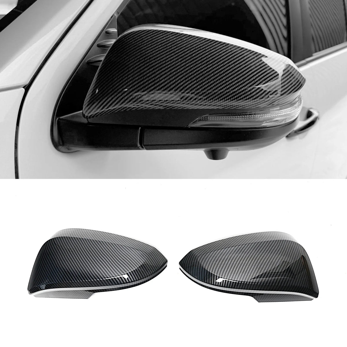 for Toyota Hilux 2026 Car Rearview Mirror Protective Cover ABS Anti-scratch Mirror Shell Guards Exterior Modified Accessories — view 3