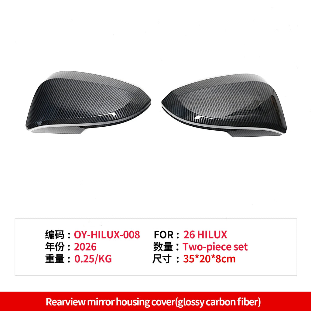 for Toyota Hilux 2026 Car Rearview Mirror Protective Cover ABS Anti-scratch Mirror Shell Guards Exterior Modified Accessories — view 5