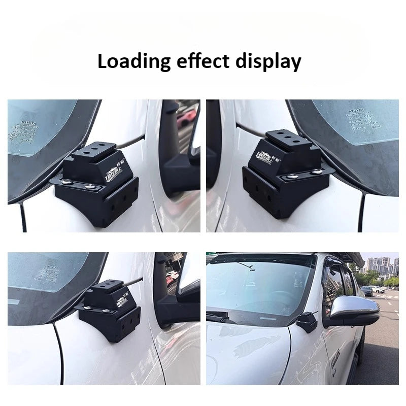 For Toyota Hilux Car A Pillar Led Spotlight Bracket Front Engine Hood Quick Release Dual Guide Rail Expansion Stand Lamp Holder — view 4