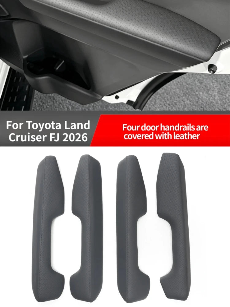 For Toyota Land Cruiser FJ 2026 Car Four-door Armrest Door Panel Leather Wrapping Handle Protective Cover Interior Accessories — view 1