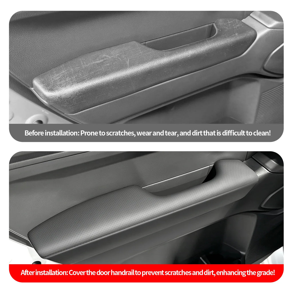 For Toyota Land Cruiser FJ 2026 Car Four-door Armrest Door Panel Leather Wrapping Handle Protective Cover Interior Accessories — view 3