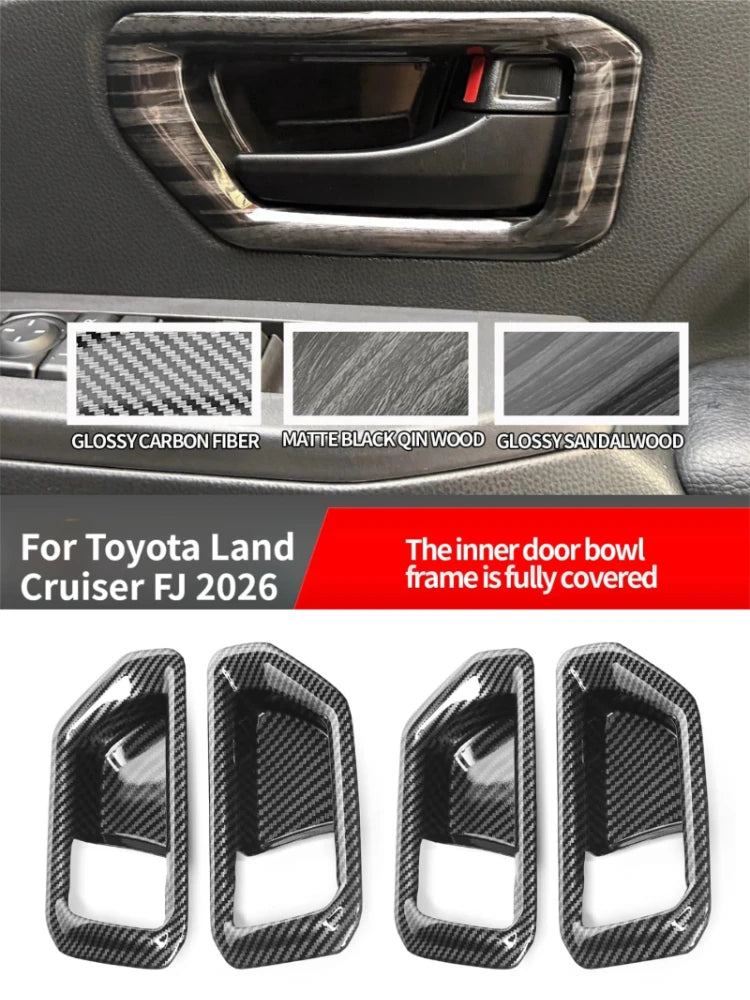 For Toyota Land Cruiser FJ 2026 Car Inner Door Bowl Protective Cover All-inclusive Front & Rear Door Handle Bowl Decor Frame — view 1