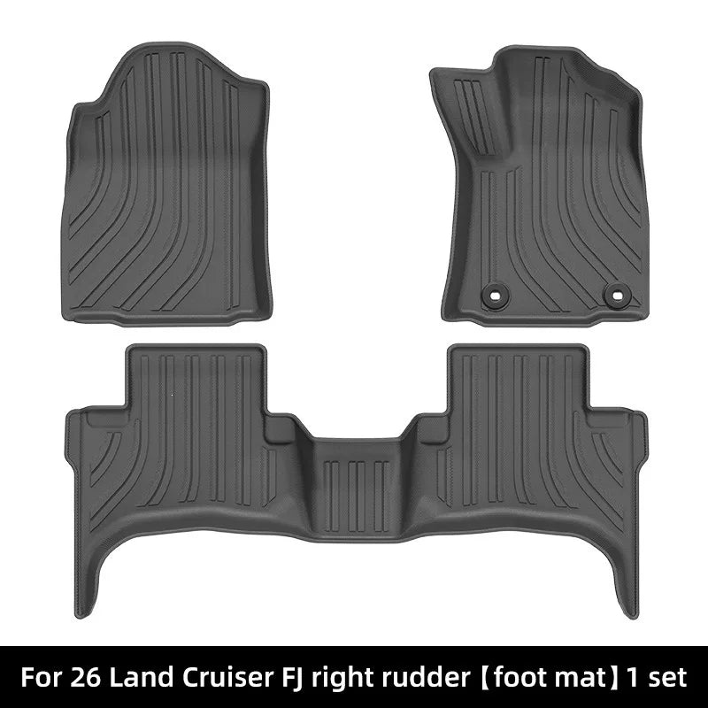 for Toyota Land Cruiser FJ 2026 RHD Car Floor Mats TPE Waterproof Anti-Slip Interior Foot Carpets Protective Mat Accessories — view 1