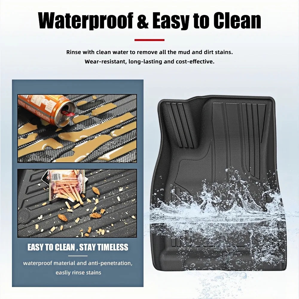 for Toyota Land Cruiser FJ 2026 RHD Car Floor Mats TPE Waterproof Anti-Slip Interior Foot Carpets Protective Mat Accessories — view 4